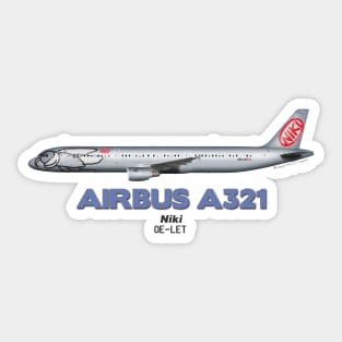 Airbus A321 - Niki Sticker